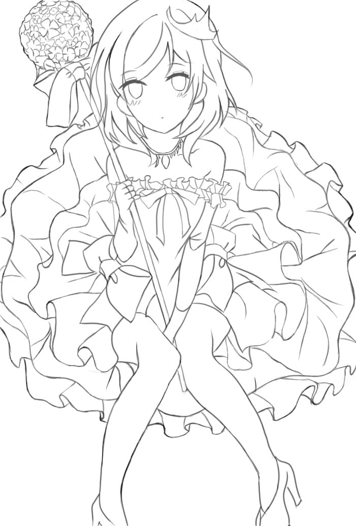 线稿 黑白 【侵删】