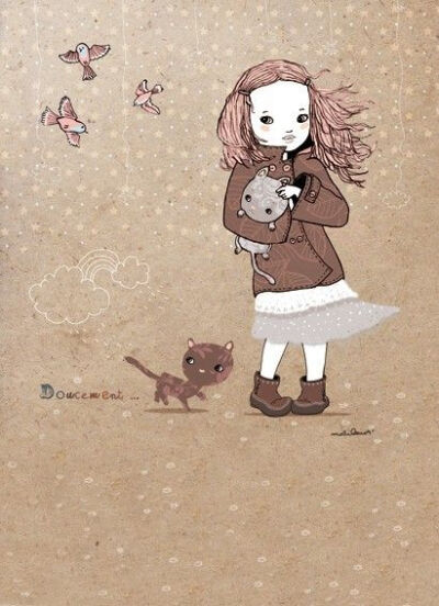 法国里昂艺术家anne cresci 一组可爱儿童插画作品