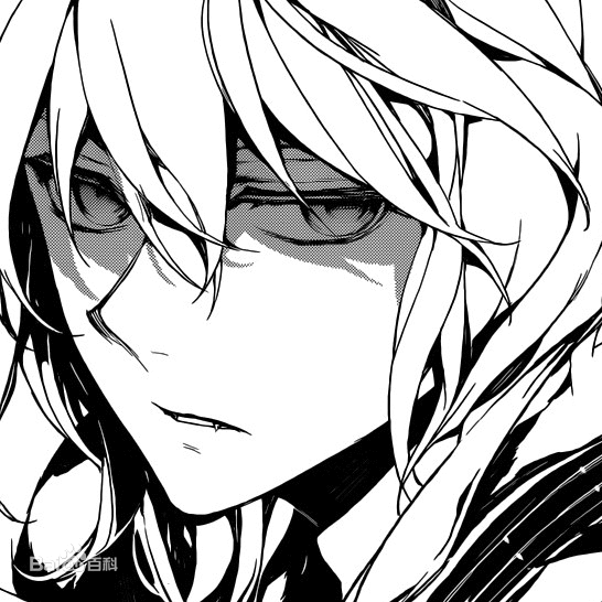 终结的炽天使 百夜米迦尔 黑白线稿