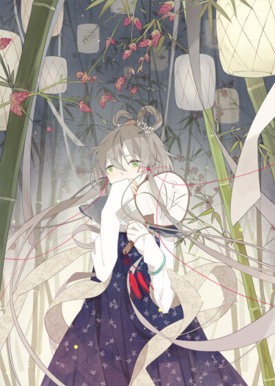 【洛天依】二次元 v家 洛天依 原创 插画 古风 少女 唯美 意境【画师