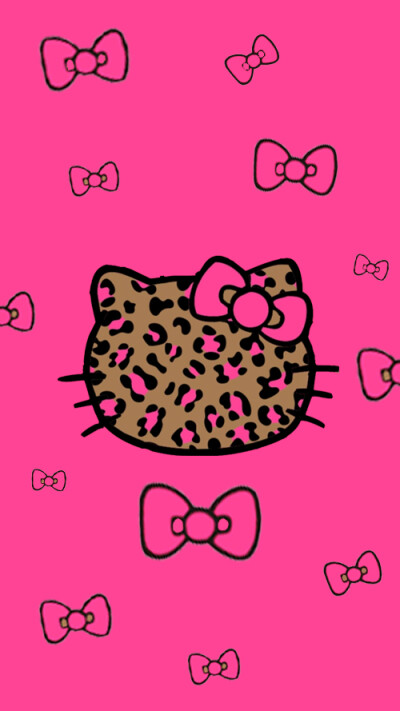 粉色 豹纹 iphone壁纸图片