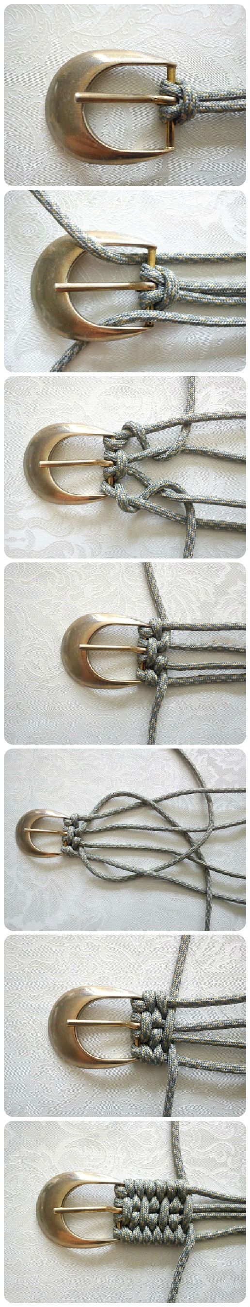 手工编织的腰带教程