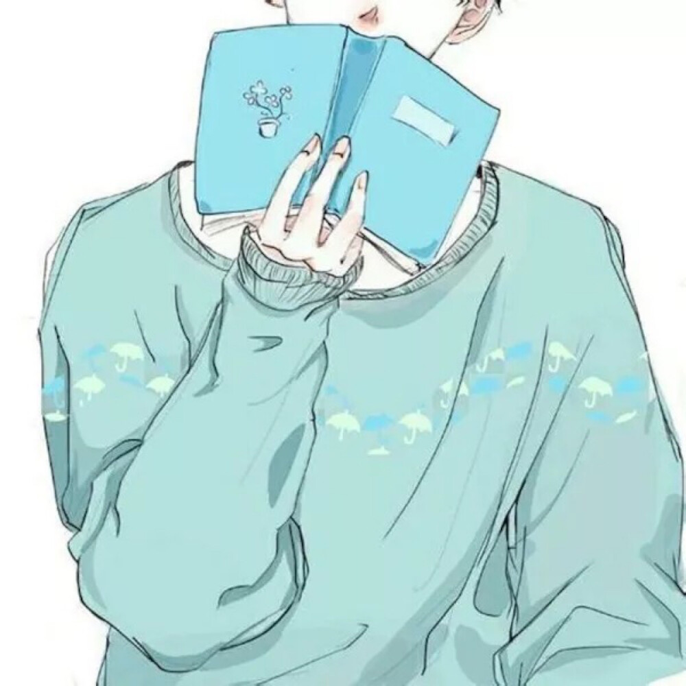 【猫九の_】唯美 小清新 温馨 治愈 萌 插画 头像 男生 暖男 帅哥