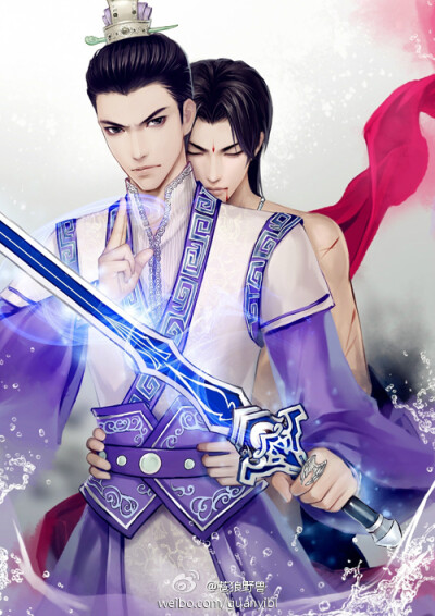 古剑奇谭一 百里屠苏 陵越 绘师【苍狼野兽】