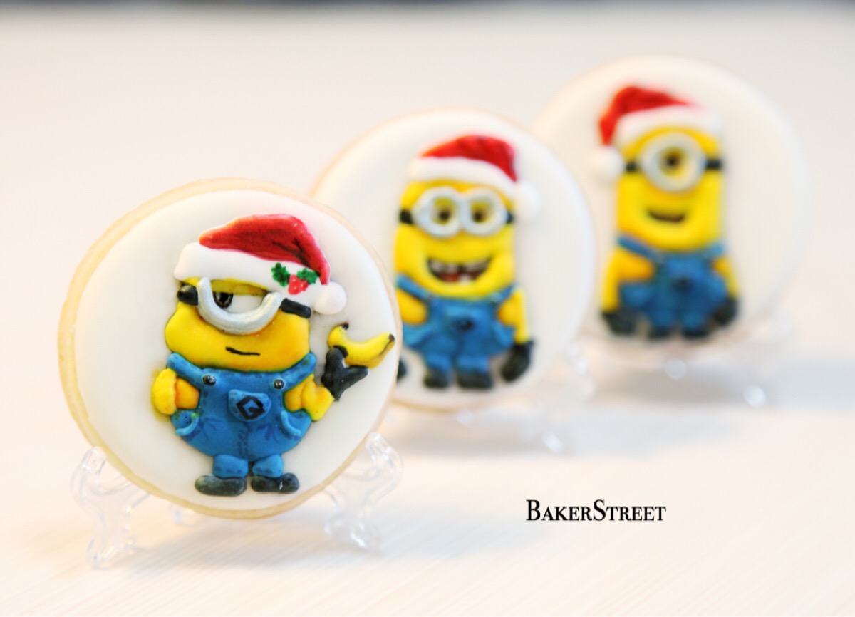 立体小黄人糖霜饼干