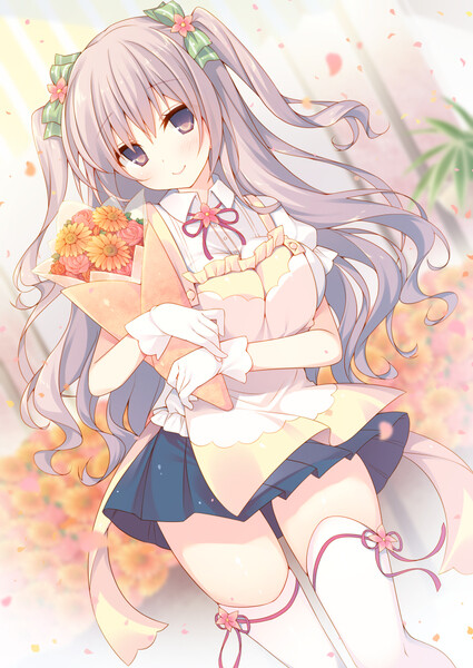 『沫沫』动漫原创 插画手绘 二次元 少女 唯美 萌 双马尾