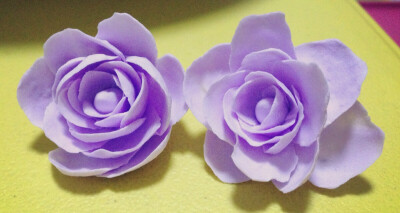 紫色粘土作品手工图片