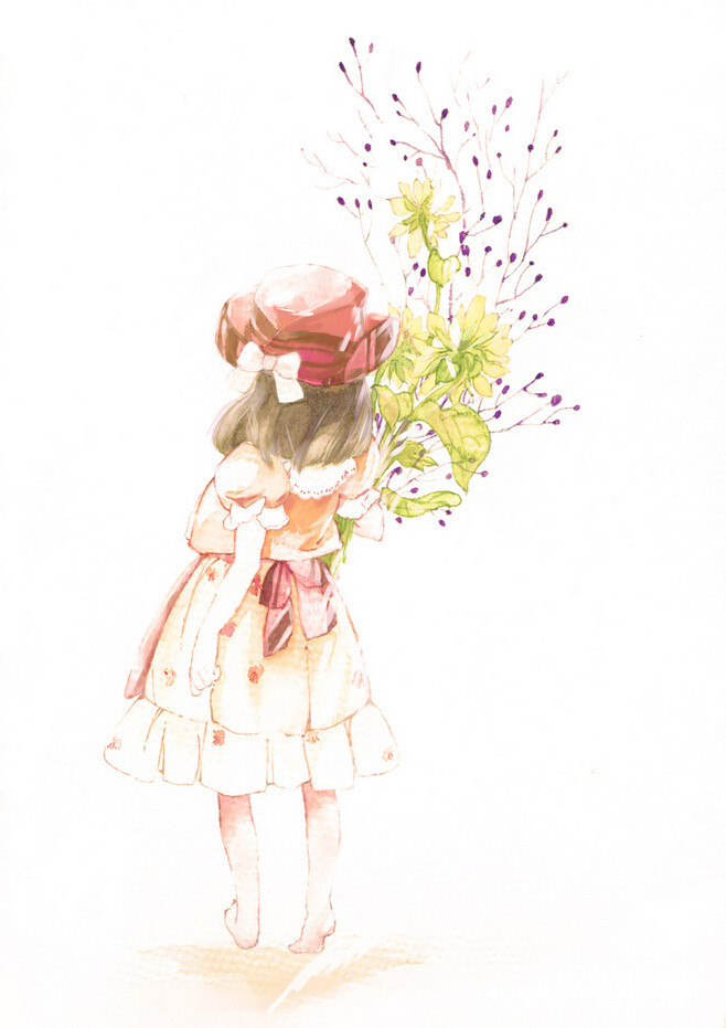 插画,艺术,水彩,场景,壁纸,线条,涂鸦,黑白,手绘,彩铅,治愈,森系,水粉