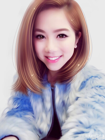 真人转手绘邓紫棋