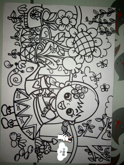 植树节,中树花朵,春天儿童画,油画棒,水彩笔