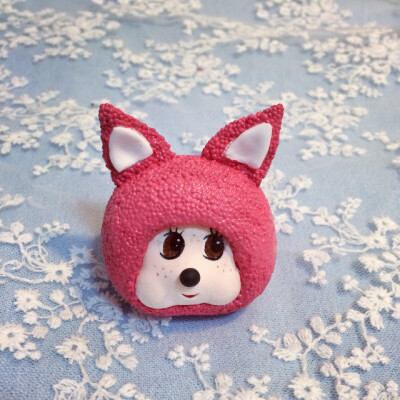 手工#超轻粘土# 黏土 软陶. 萌萌哒兔子蒙奇奇～超级可爱