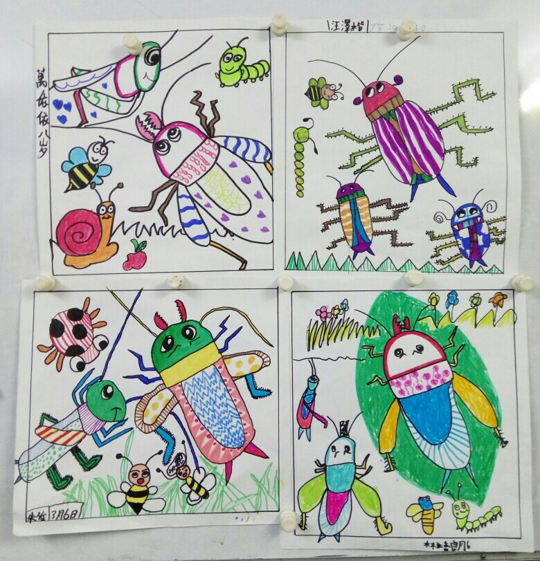 时代广场的蟋蟀儿童画图片