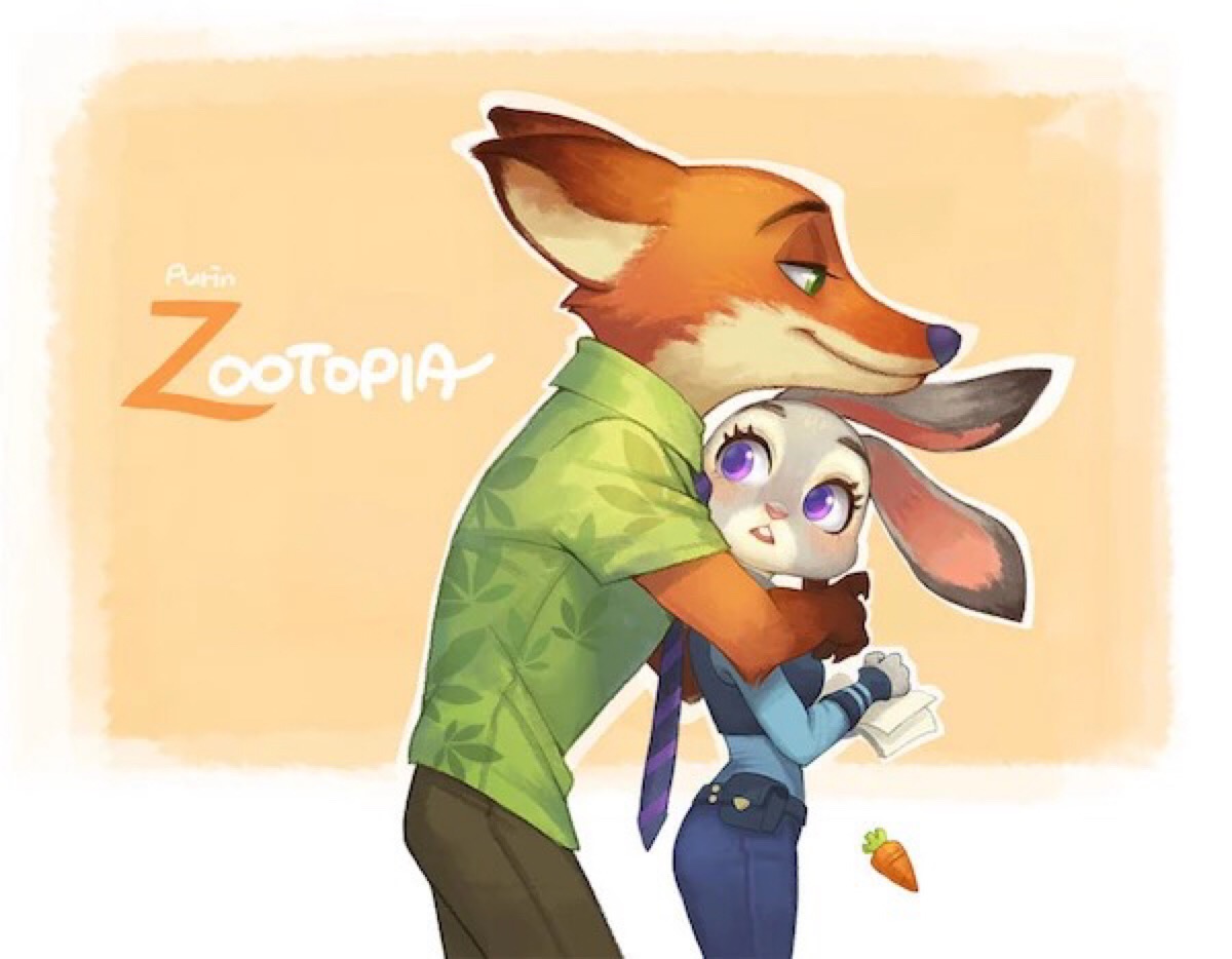 疯狂动物城 狐狸尼克&兔子朱迪cp