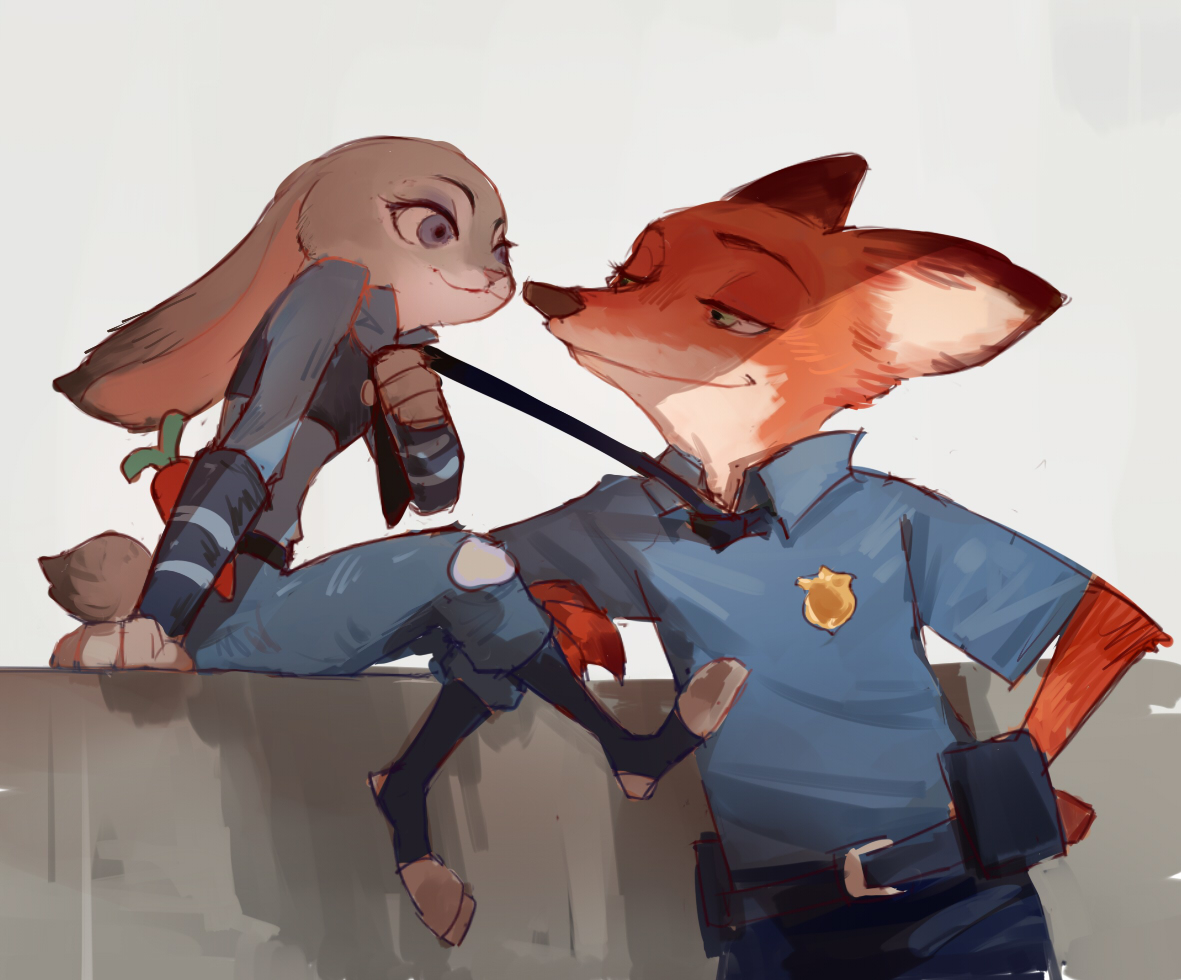 【id=55652863】p站 pixiv zootopia 疯狂动物城 狐兔 尼克 朱迪