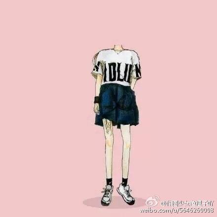 韩系女生抠图小人素材用天天p图作图