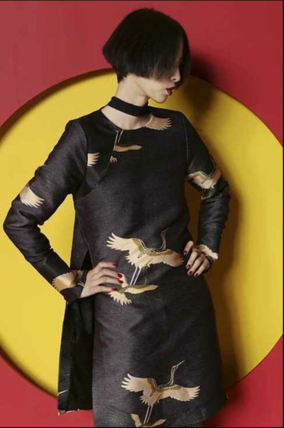 易烊千玺仙鹤装