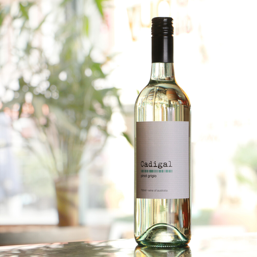 2支装凯帝街cadigal灰皮诺pinotgrigio干白葡萄酒澳洲原瓶进口