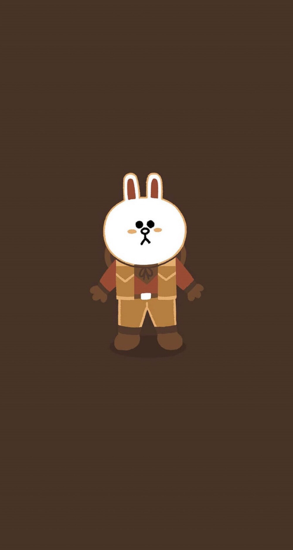 iphone 壁纸 line cony brown 可妮 布朗