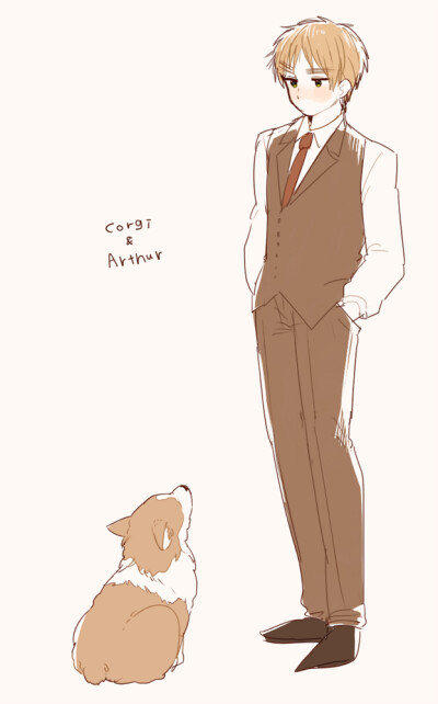 【画师id:id=3004501にのぬこ pid:55644229】亚瑟 pixiv aph 黑塔利