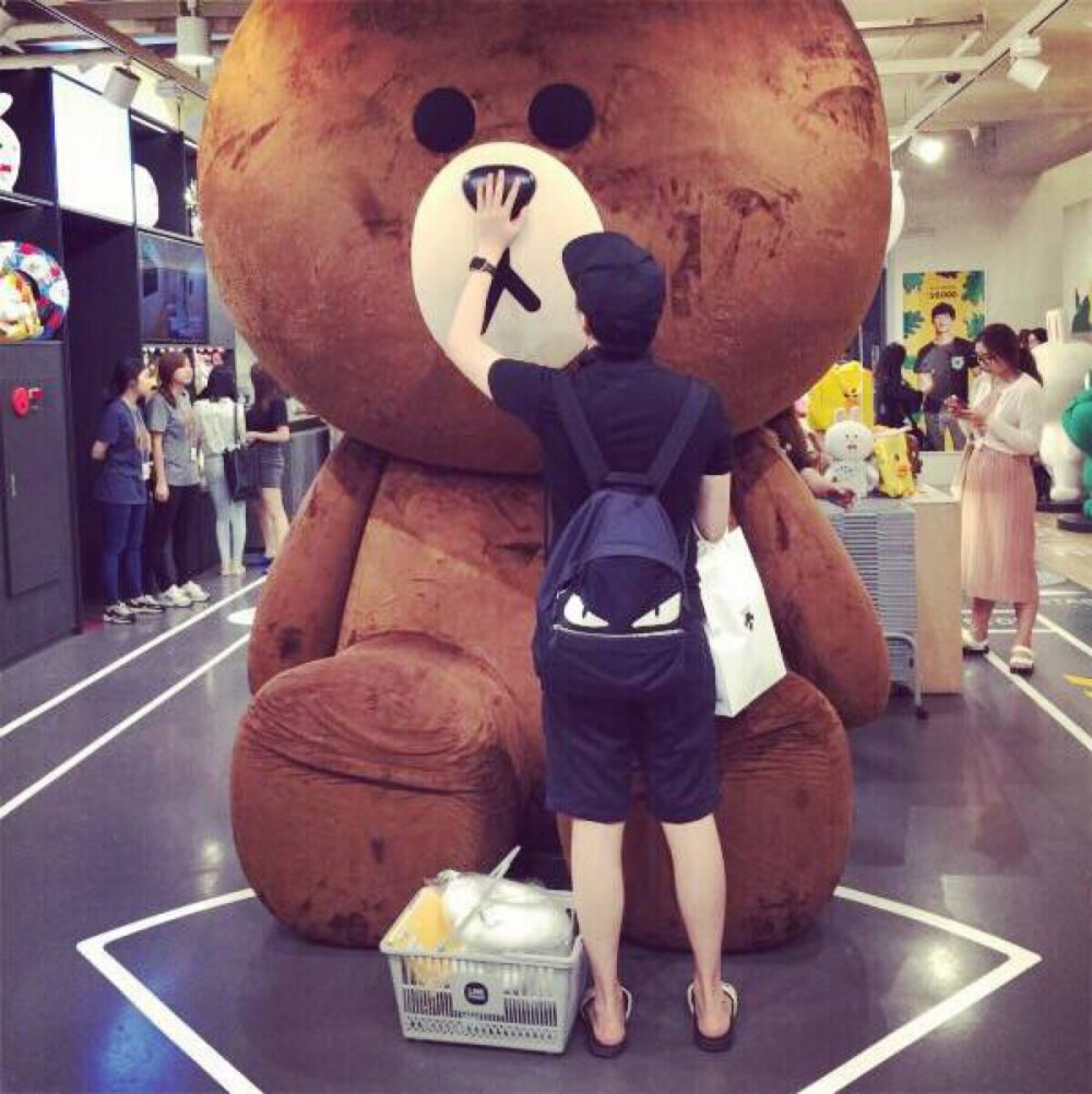 布朗熊可妮兔男头