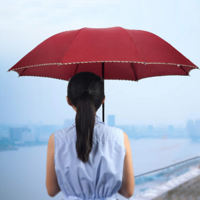 折叠便携的一把雨伞,十骨加固,超强拒水抗风,简约大方,非常的棒.