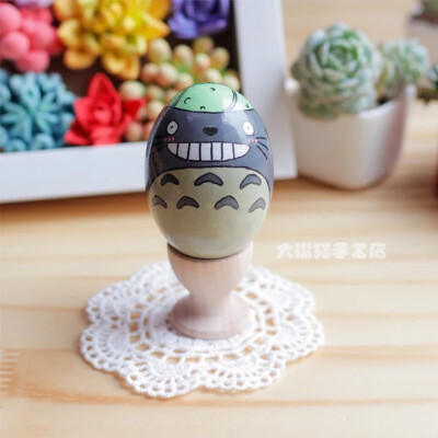 大龙猫～～～实木蛋哦,可以长久保存的摆件,淘宝店铺【大嘴猫手工店】