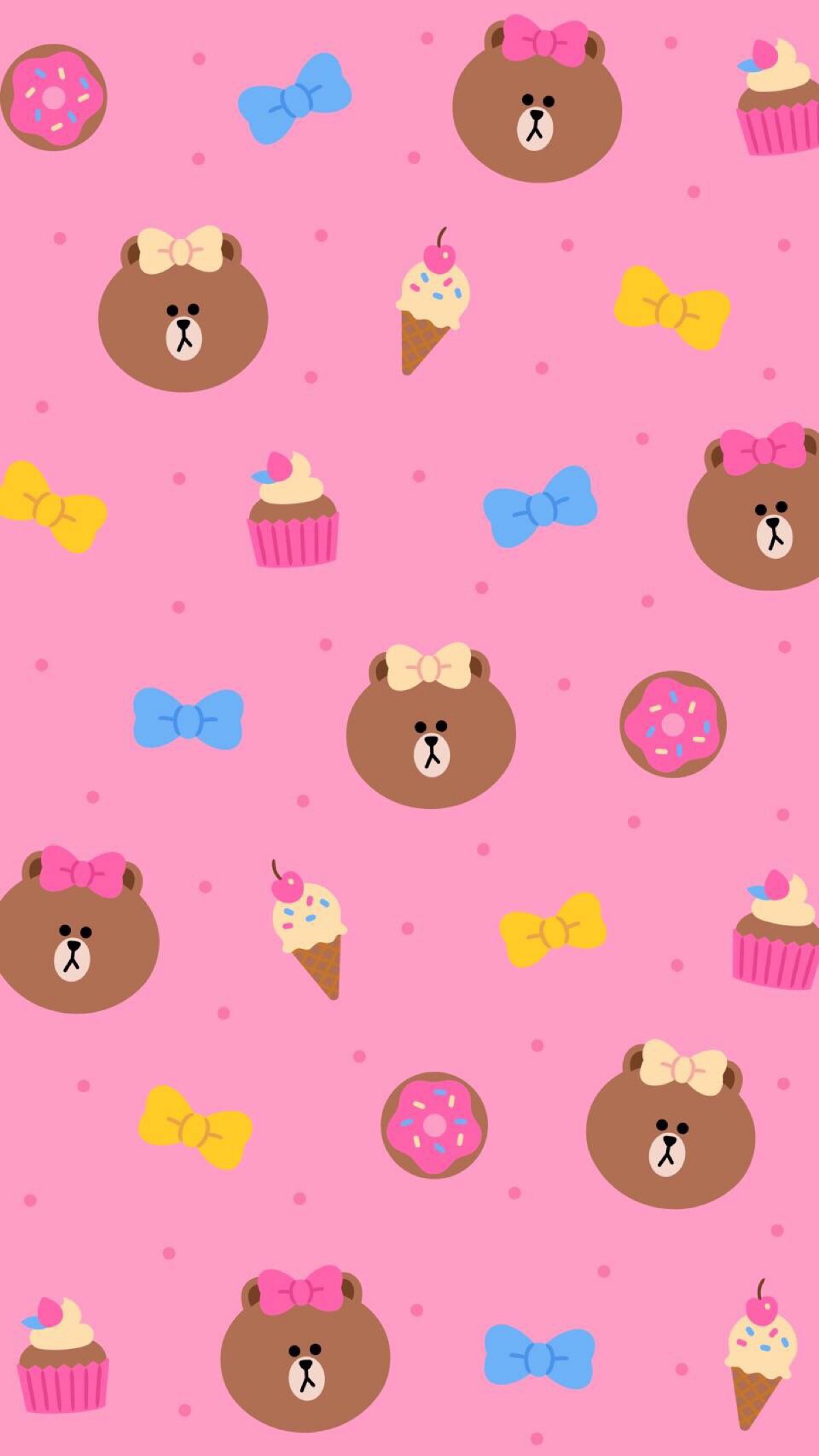 布朗妹妹 choco line friends 手机壁纸 头像 动画 cool 面瘫 熊 布朗