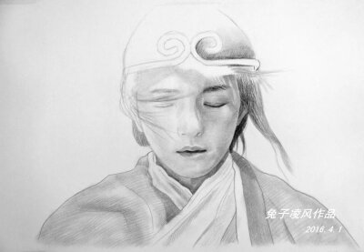 兔子凌风陶启全素描大话西游周星驰手绘画画艺术