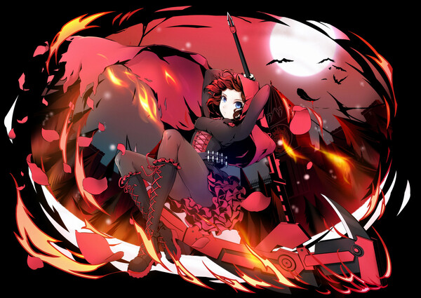 动漫插画rwby少女封面头像人物p站二次元武器镰刀画师lancefate