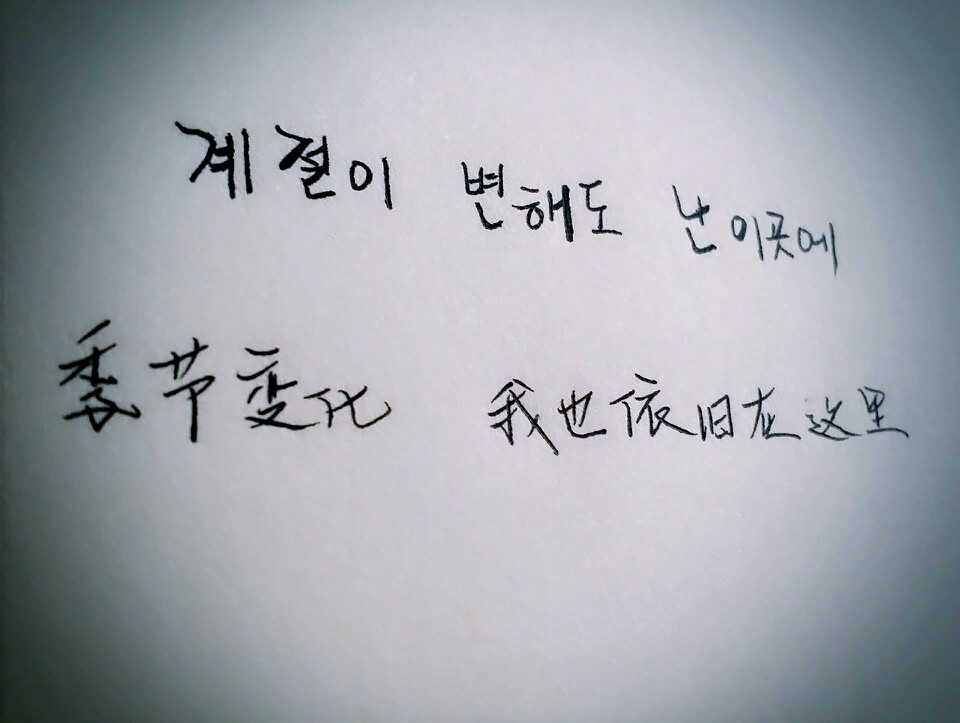 文字 文艺 手写 清新 太阳的后裔插曲 you are my everything