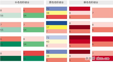 互补色原色单色