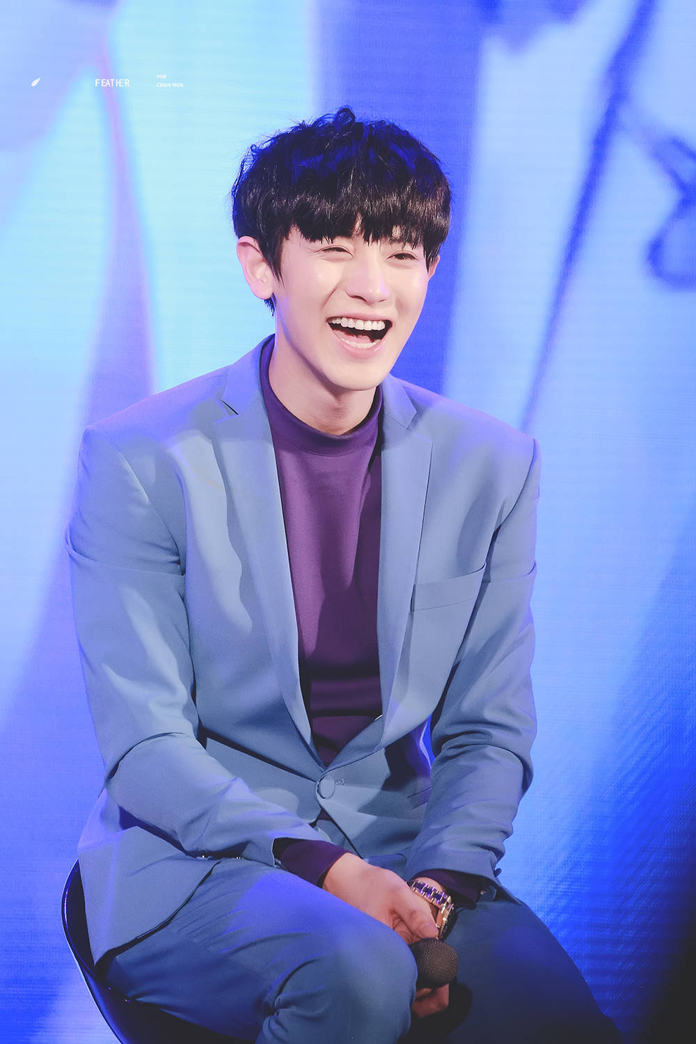 朴灿烈 160401 lotte secret night 有这样一个人 他一笑 你也会跟着