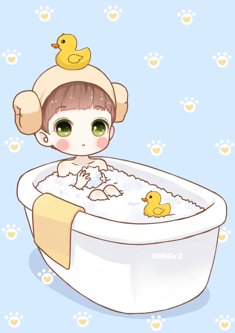 我爱洗澡皮肤好好