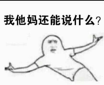 表情包#我他妈还能说什么?