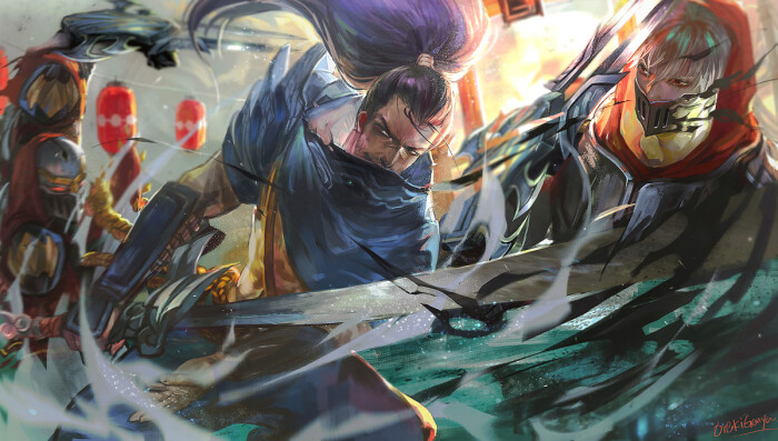 版权:orekigenya 英雄联盟 亚索 劫