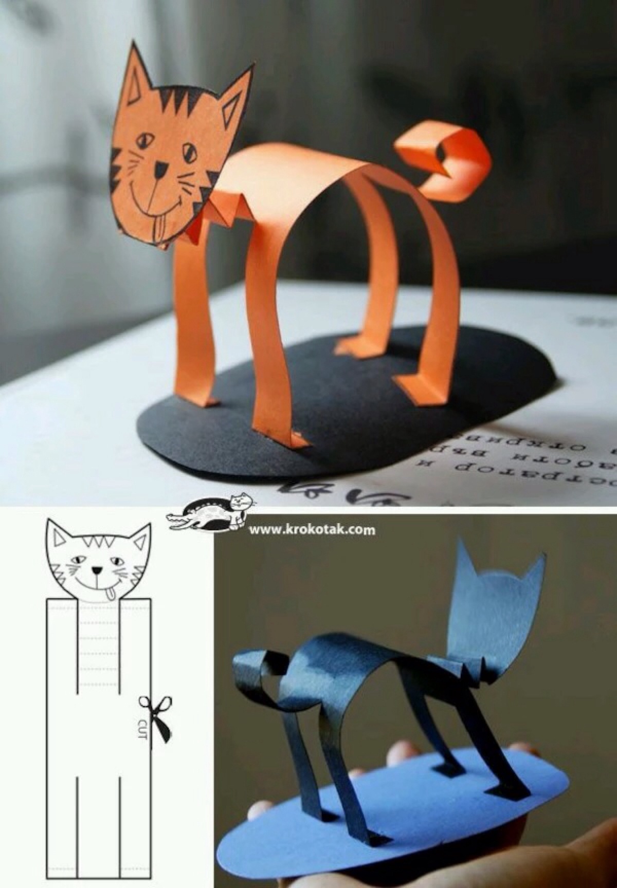 立体折纸猫咪