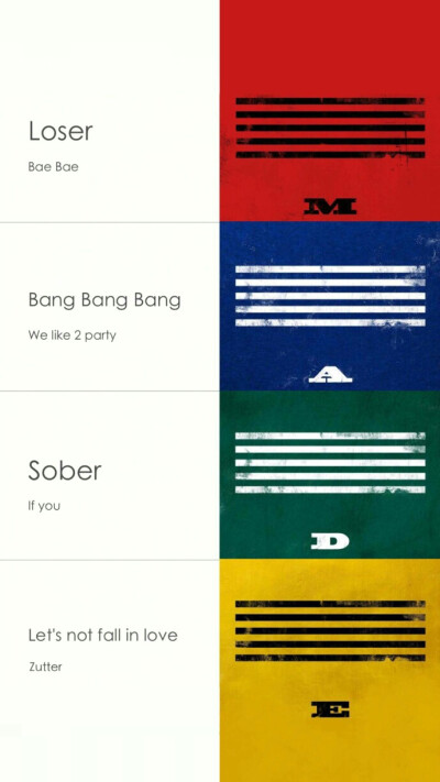 bigbang made专辑封面