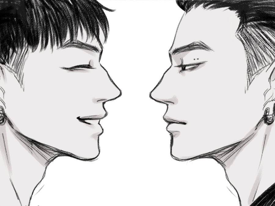 got7饭绘双重人格笔哥