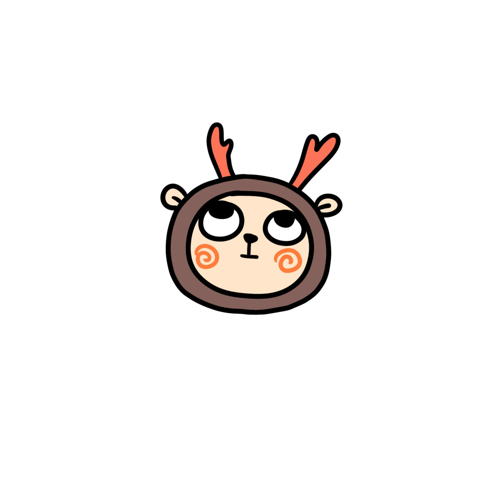 翻白眼小动物卡通头像cr小熊奶黄包