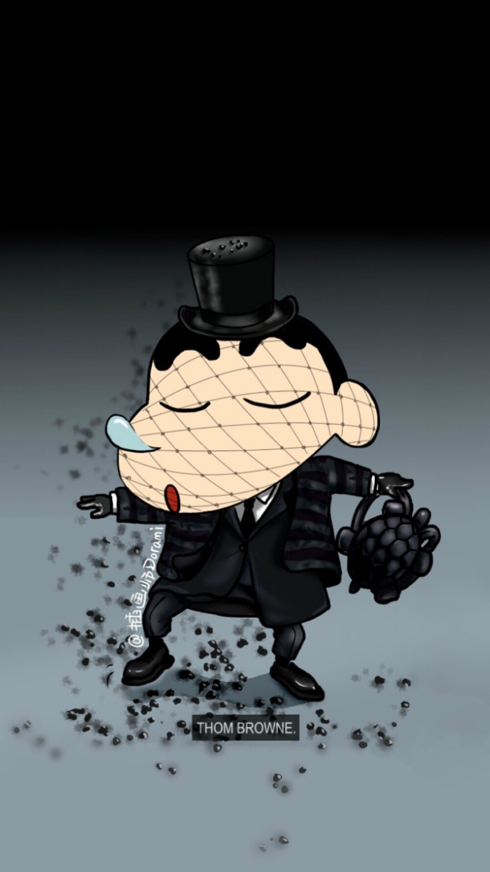 壁纸 头像 时尚 插画 蜡笔小新 插画师dorami