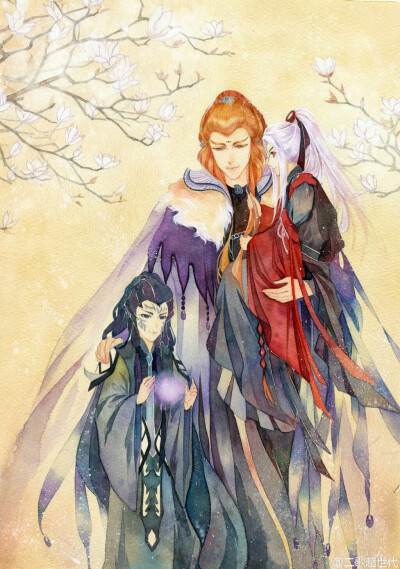 收集 点赞 评论 霹雳布袋戏,缎君衡 x 质辛 x 黑色十九 x 魅生.