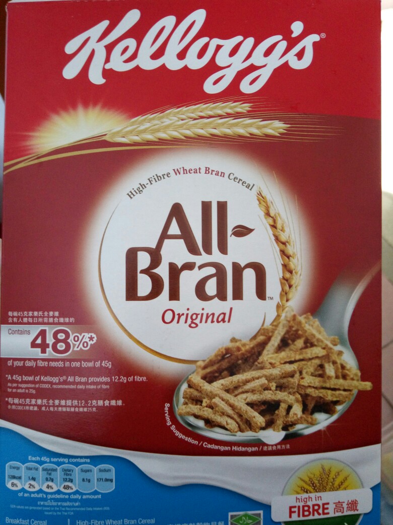 kelloggs家乐氏 all bran全麦维 即食谷物高膳食纤维低脂,介绍想减肥