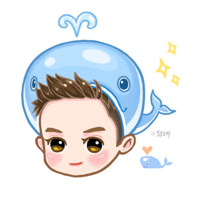 q版#黄景瑜#诶呀妈呀!好萌呐 cr.logo