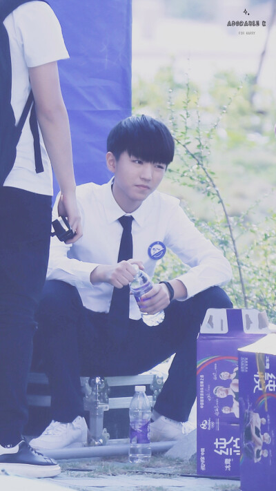 王俊凯#tfboys王俊凯##tfboys#160301 超少年密码拍摄cr:adorablek
