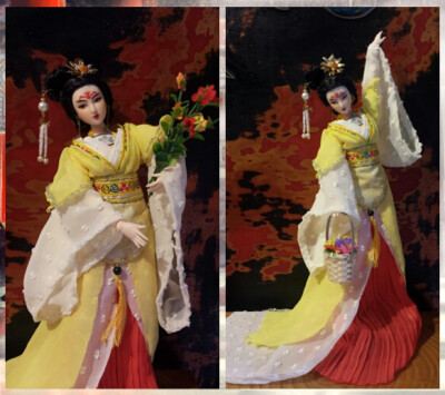 【慧芸纯手工作品147】可儿芭比ob古装娃娃衣服舞姬系列-汉服套装