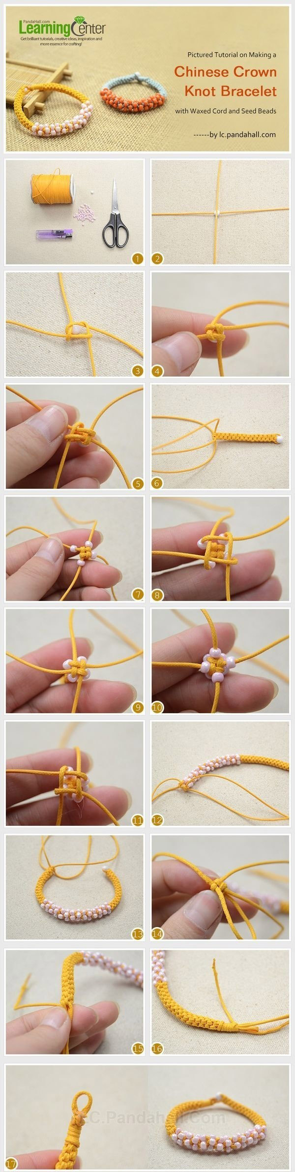 串珠手绳编织教程图解图片