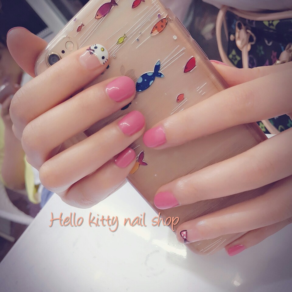 美甲hellokitty 彩绘