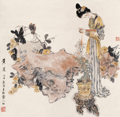 戴敦邦《中国风情人物画》
