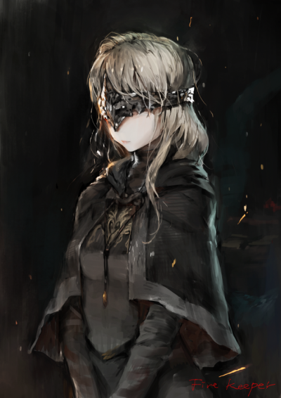 fire keeper ashen one -二次元妹子,少女,暗黑.