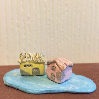 粘土 石塑 迷你房子